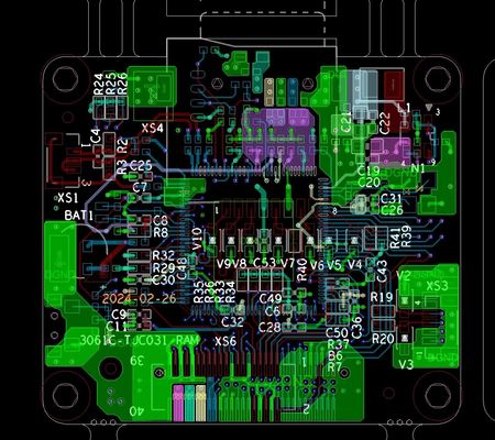 Tavola di circuito stampato a più strati con nucleo minore di 0,03 mm e trapano posteriore di 0,15 mm