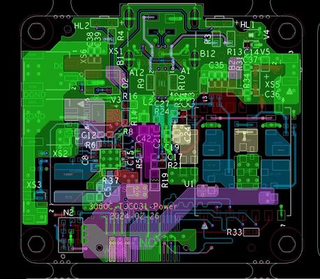 2-48 Tavola PCB a strati di precisione a più strati con rapporto di aspetto 20 1